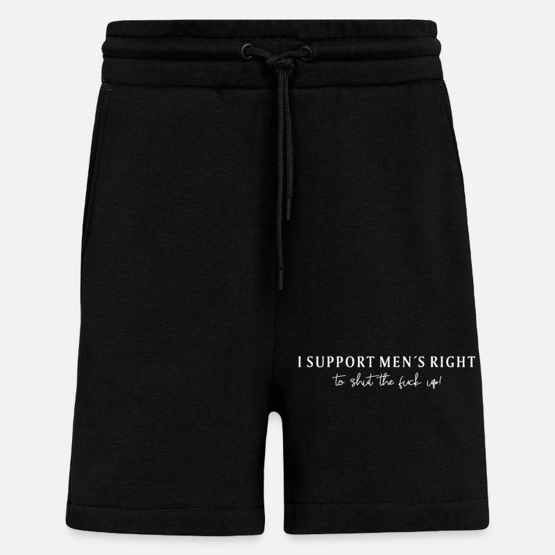 Fun feminist statement design - Shorts - made by SPREAD - SOLID BLACK