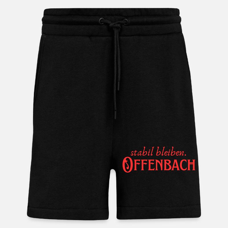 Offenbach reste stable - Short bio décontracté fabriqué en UE - SOLID BLACK