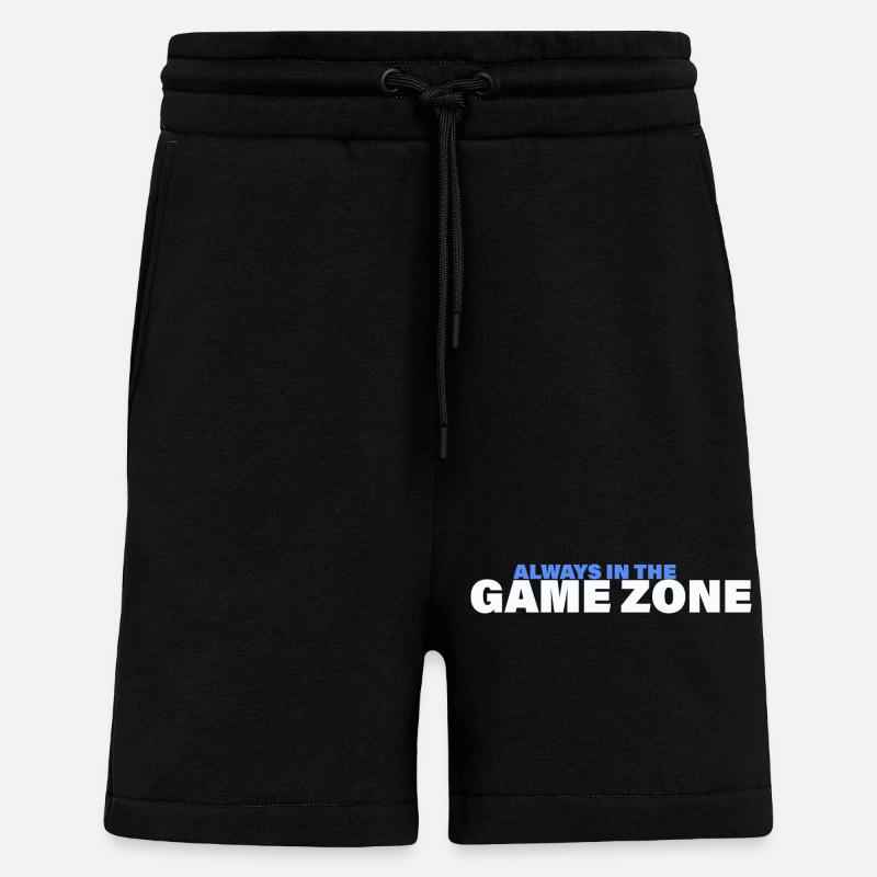 ZONE DE JEU - Short bio décontracté fabriqué en UE - SOLID BLACK