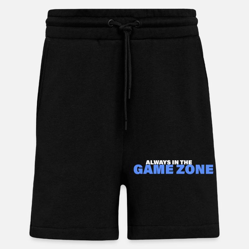 ZONE DE JEU - Short bio décontracté fabriqué en UE - SOLID BLACK