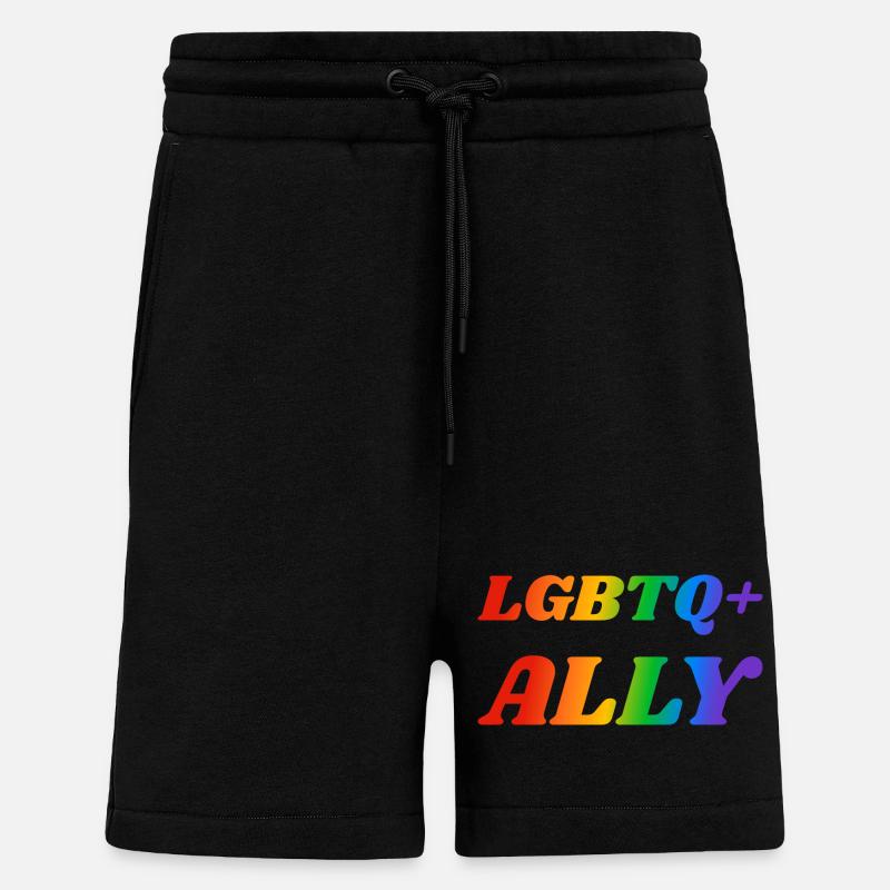 LGBTQ-Verbündeter - Shorts - made by SPREAD - SOLID BLACK