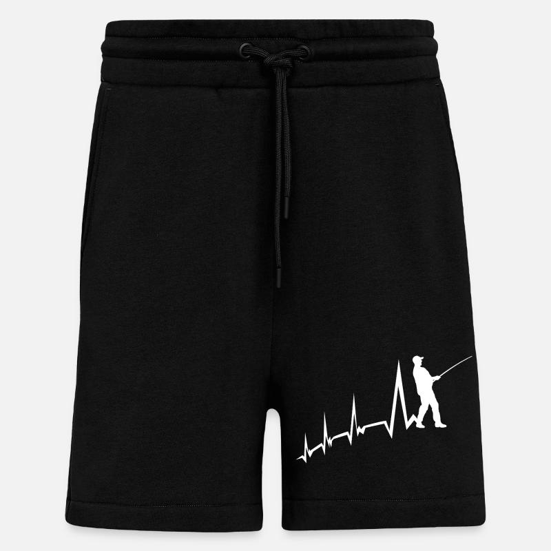 Angler Evolution Pêche - Short bio décontracté fabriqué en UE - SOLID BLACK