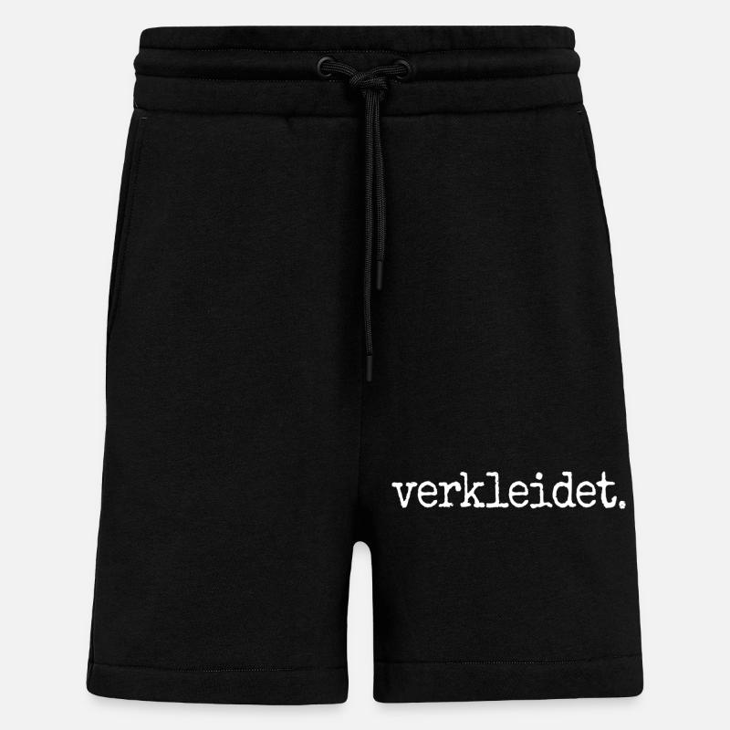 Déguisement déguisement carnaval carnaval - Short bio décontracté fabriqué en UE - SOLID BLACK