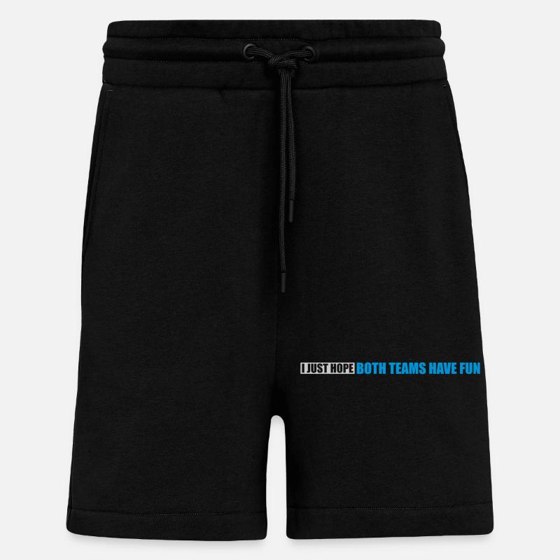 Les deux équipes s’amusent - Short bio décontracté fabriqué en UE - SOLID BLACK
