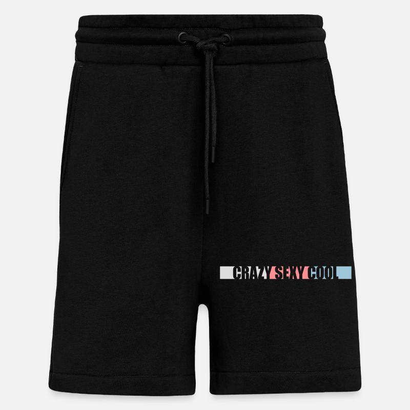 crazy sexy cool design - Shorts - made by SPREAD - SOLID BLACK