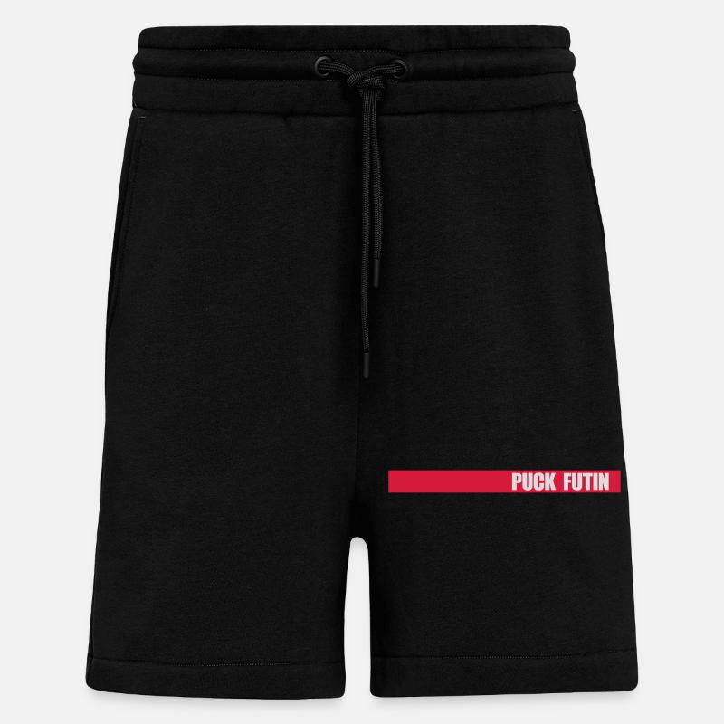 Conception du logo Puck Futin - Short bio décontracté fabriqué en UE - SOLID BLACK