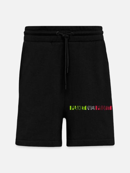 planet over profit quote - Shorts - made by SPREAD - SOLID BLACK