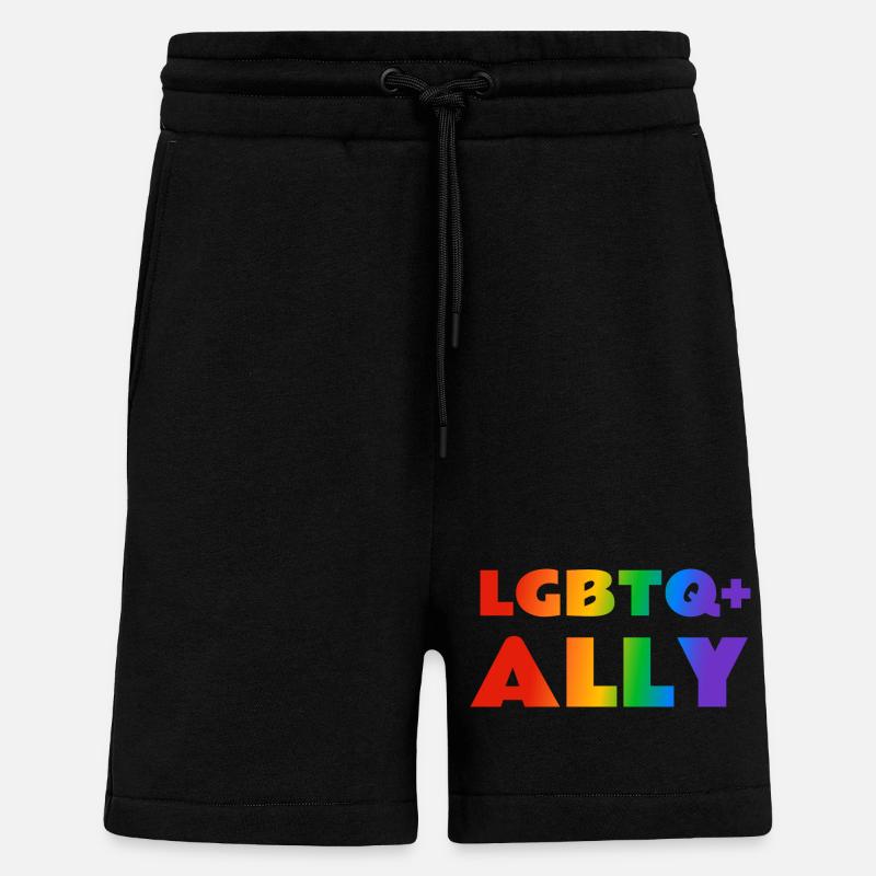 LGBTQ-Verbündeter - Shorts - made by SPREAD - SOLID BLACK