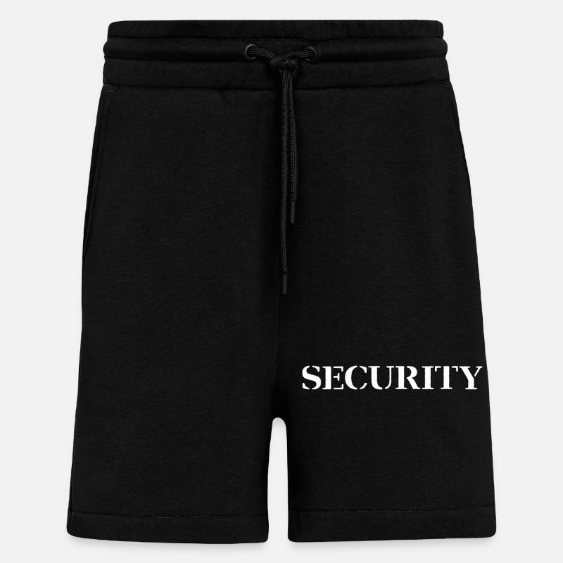 Security - Short bio décontracté fabriqué en UE - SOLID BLACK