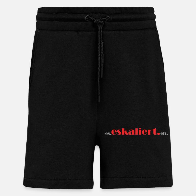 es. eskaliert. eh. - Shorts - made by SPREAD - SOLID BLACK