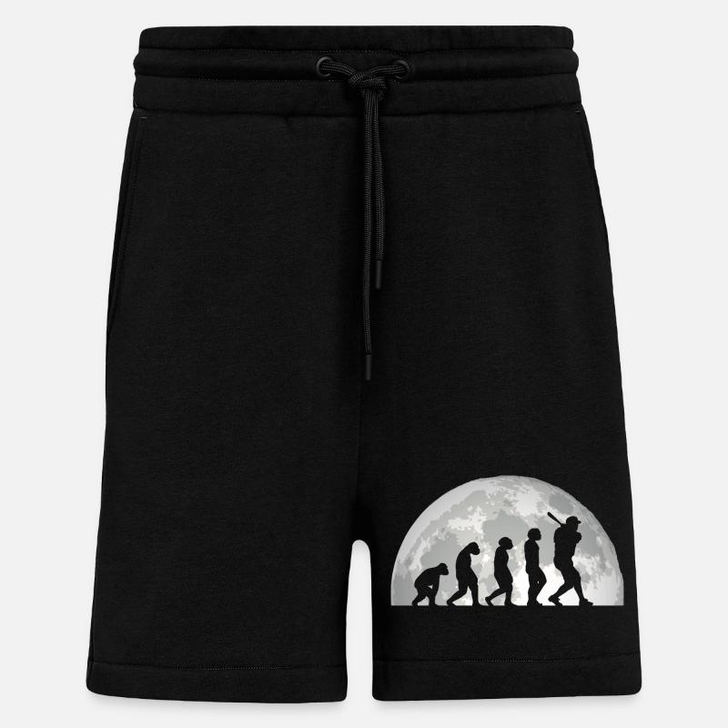 Baseballspieler Evolution Baseball - Shorts - made by SPREAD - SOLID BLACK