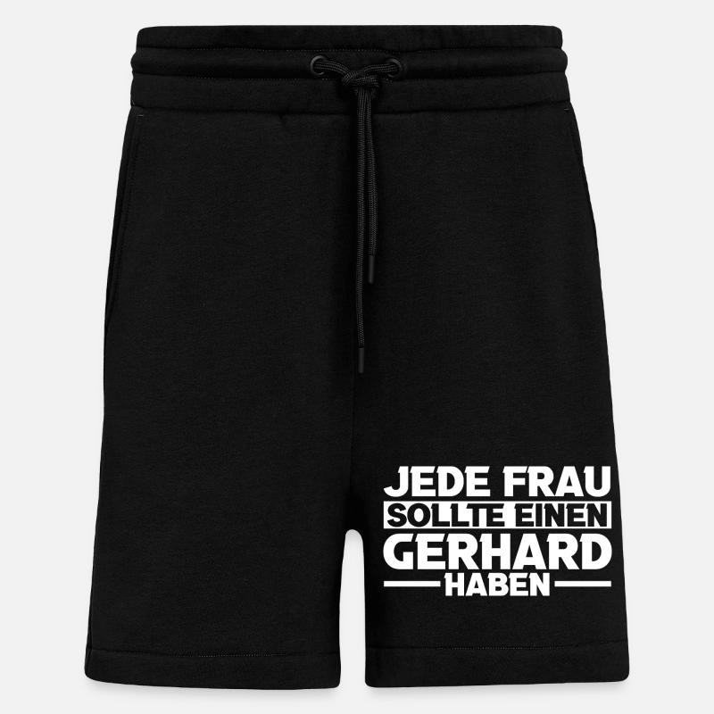 Gerhard - Short bio décontracté fabriqué en UE - SOLID BLACK
