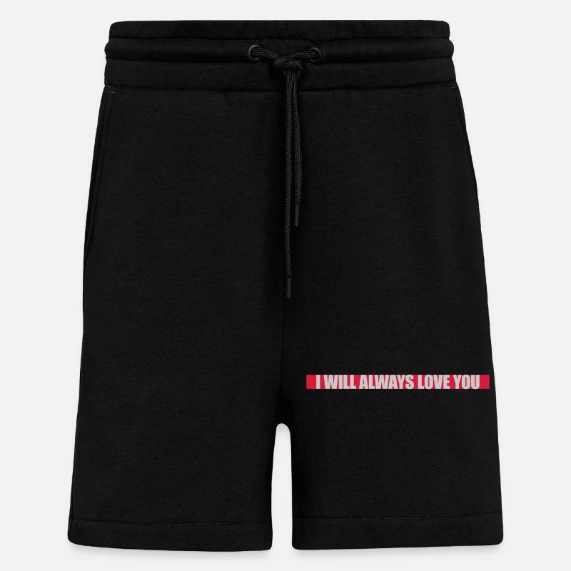 J’aimerai toujours - Short bio décontracté fabriqué en UE - SOLID BLACK