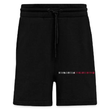 look bald shirt quote - Shorts - made by SPREAD - SOLID BLACK - Front