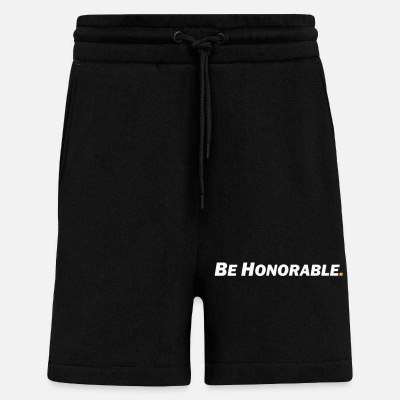 Be honorable - Sei ehrenhaft - Shorts - made by SPREAD - SOLID BLACK