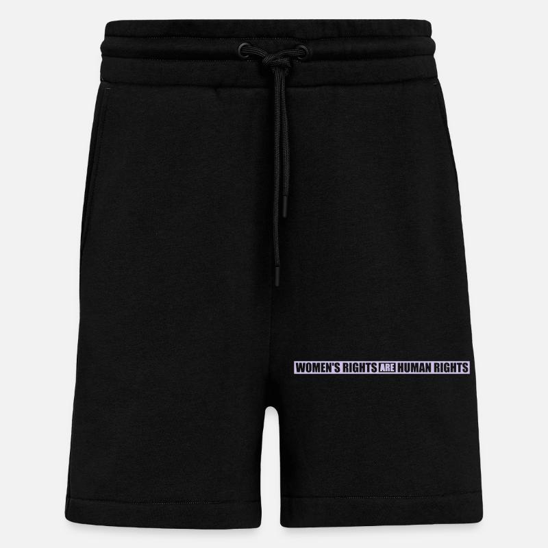 womens rights feminist quote - Shorts - made by SPREAD - SOLID BLACK