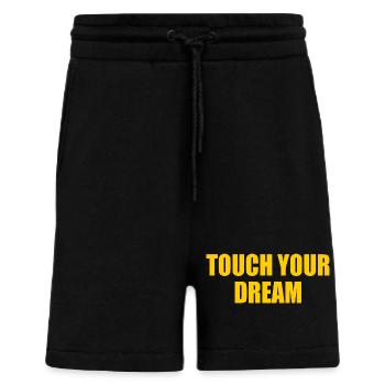touch your dream - Short bio décontracté fabriqué en UE - SOLID BLACK - Devant