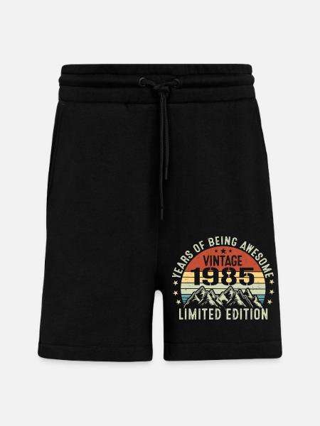 Geschenk zur Feier Ihres Geburtsjahres 1985 - Shorts - made by SPREAD - SOLID BLACK