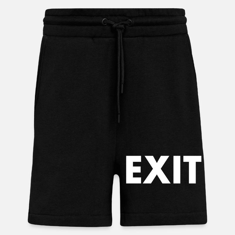 Exit - Short bio décontracté fabriqué en UE - SOLID BLACK