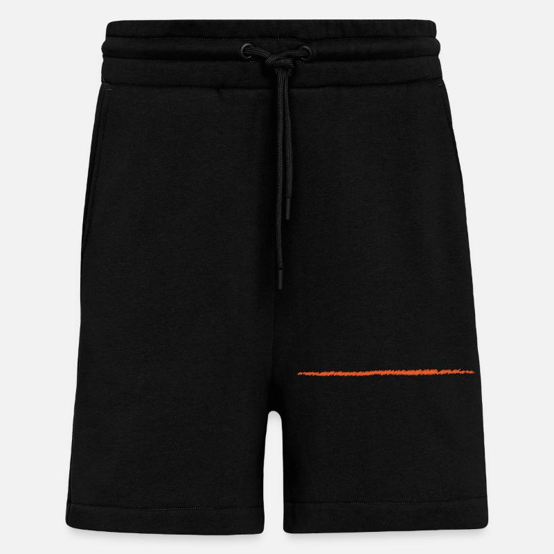 scribbled line | scribbled line - Shorts - made by SPREAD - SOLID BLACK
