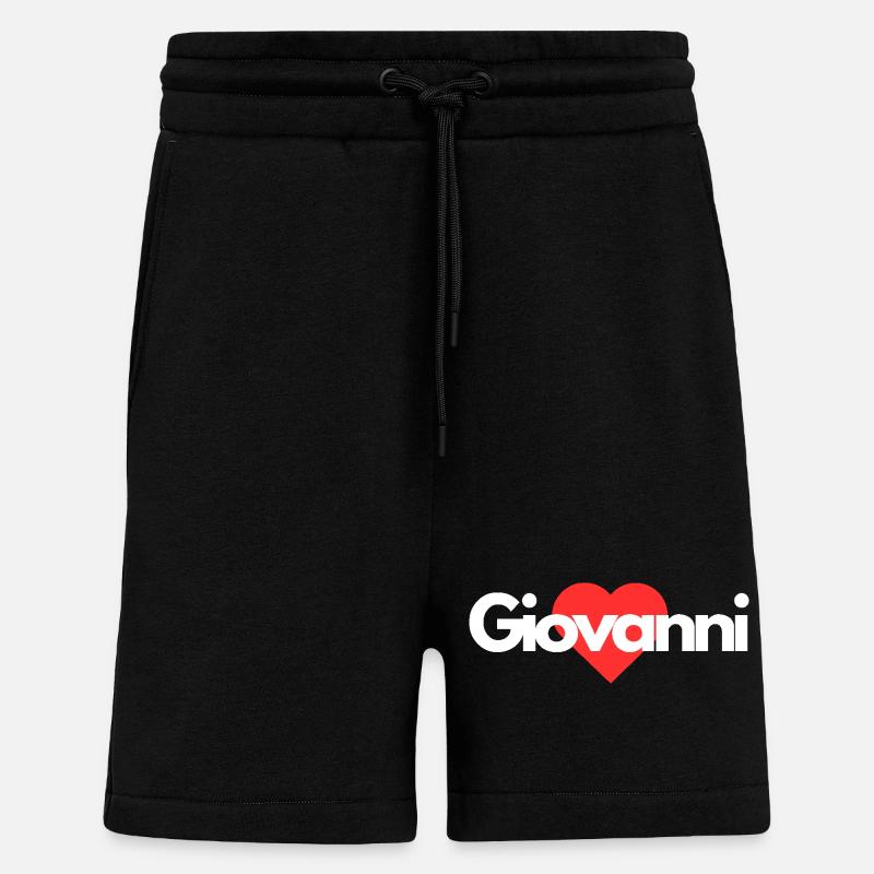 Giovanni - Short bio décontracté fabriqué en UE - SOLID BLACK