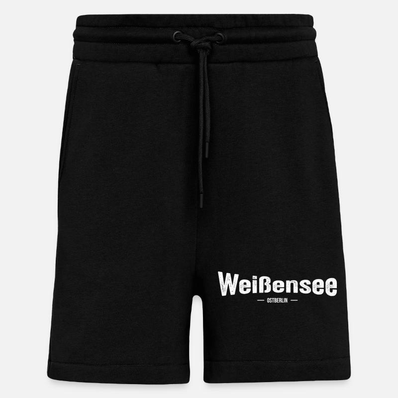 Weissensee Ostberlin - Shorts - made by SPREAD - SOLID BLACK