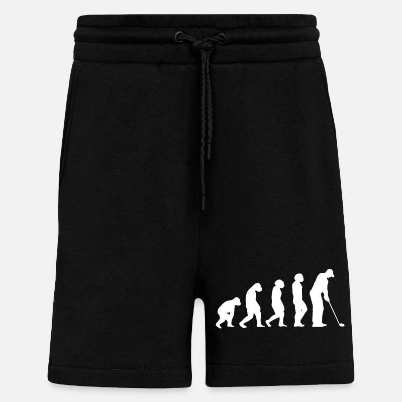 Golfeur Evolution Golf - Short bio décontracté fabriqué en UE - SOLID BLACK