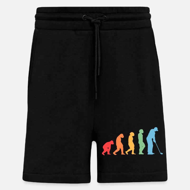 Golfspieler Evolution Golf - Shorts - made by SPREAD - SOLID BLACK