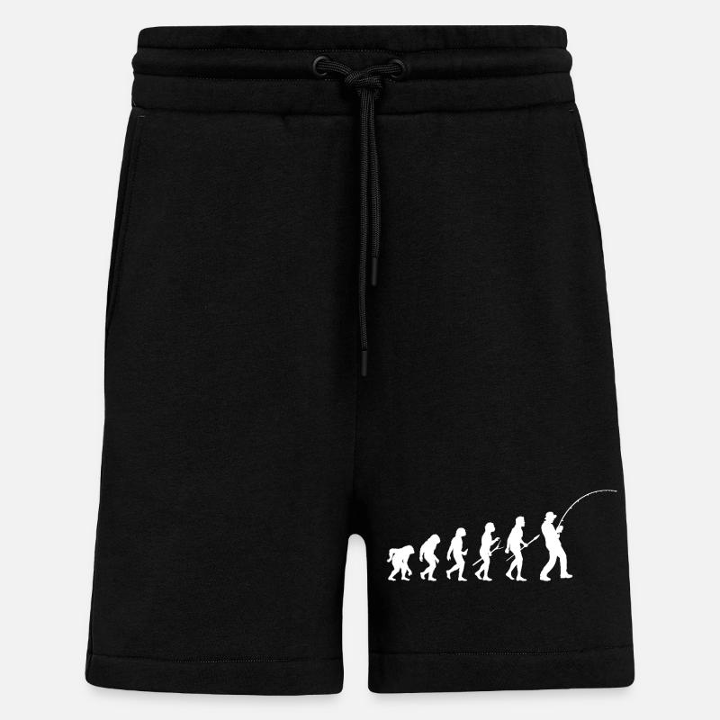 Angler Evolution Pêche - Short bio décontracté fabriqué en UE - SOLID BLACK
