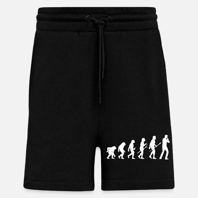 Harmonica Evolution Harmonica - Shorts - made by SPREAD - SOLID BLACK