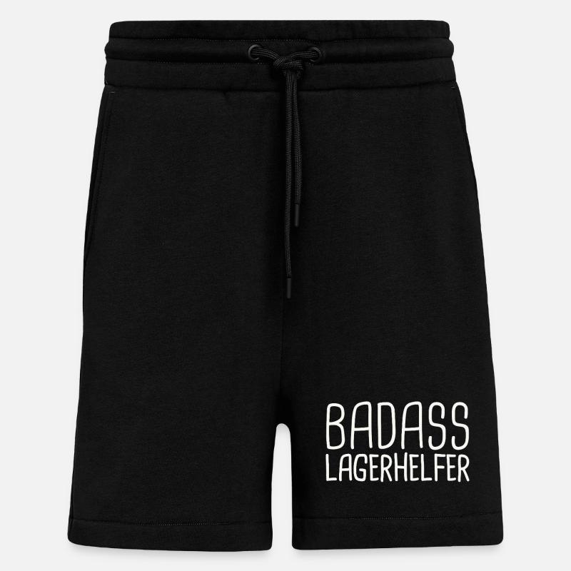 Camp Helper Badass - Short bio décontracté fabriqué en UE - SOLID BLACK