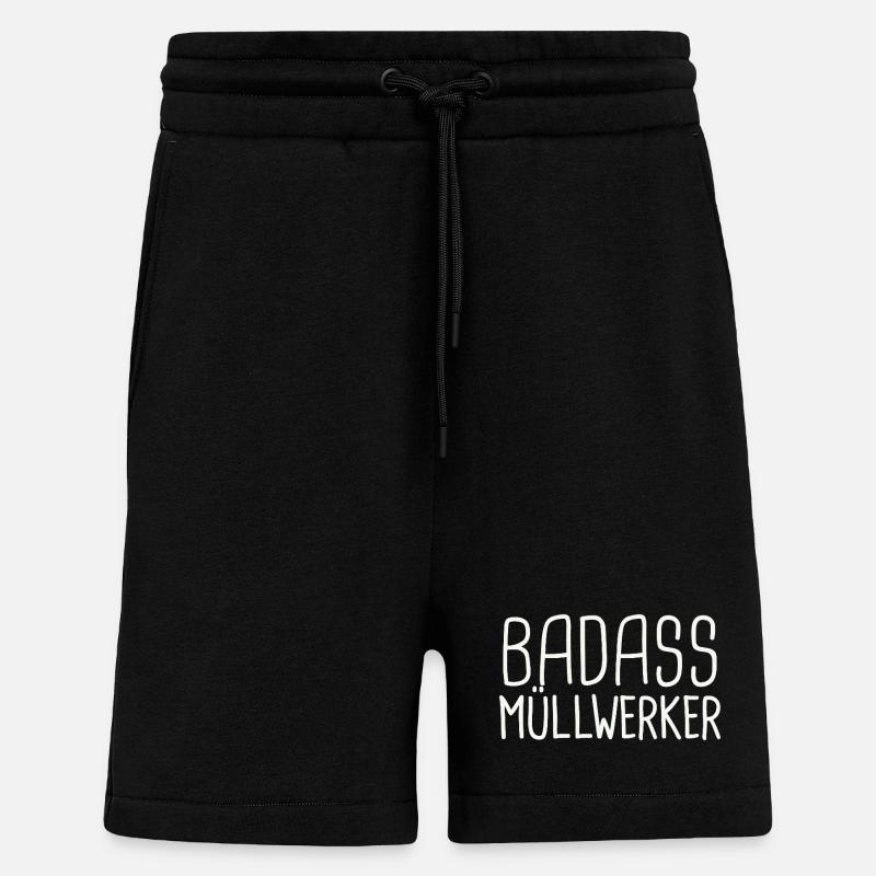Müllwerker Badass - Shorts - made by SPREAD - SOLID BLACK