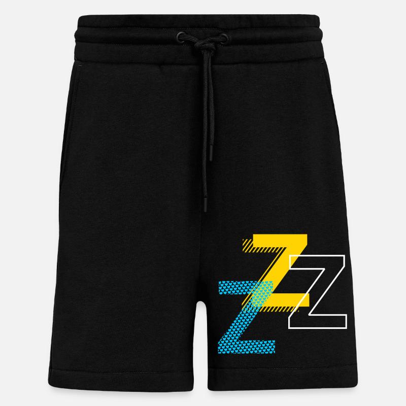Alphabet Buchstabe Z - Shorts - made by SPREAD - SOLID BLACK