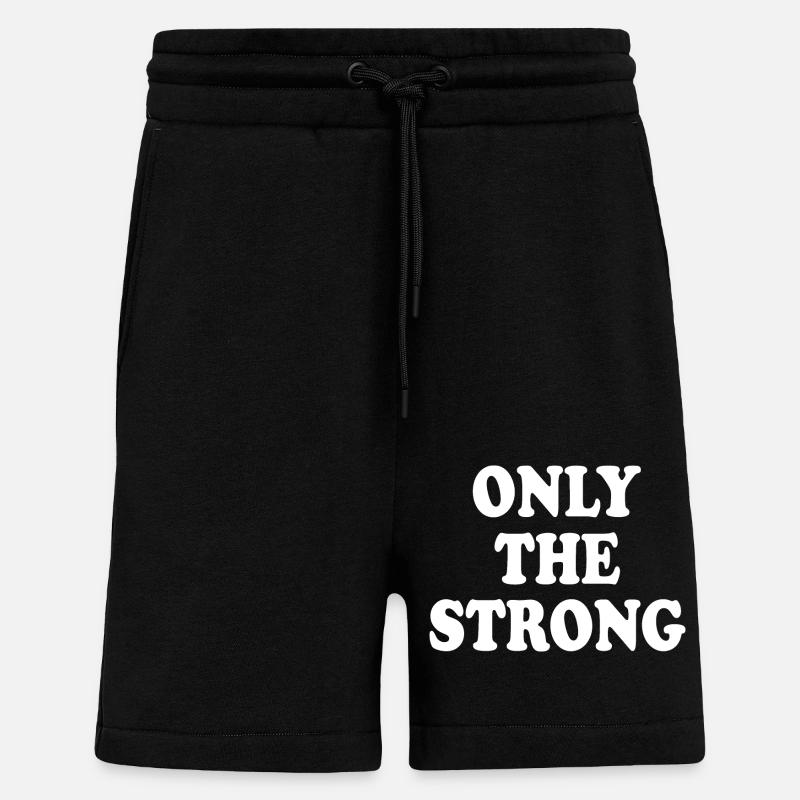 only the strong - Short bio décontracté fabriqué en UE - SOLID BLACK
