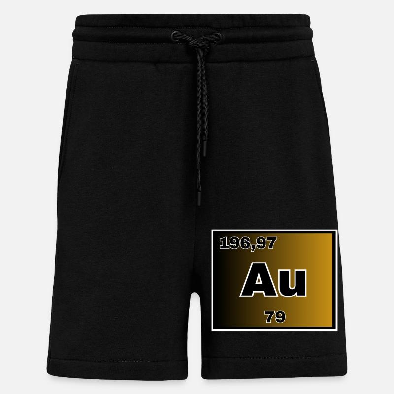 Or - Short bio décontracté fabriqué en UE - SOLID BLACK