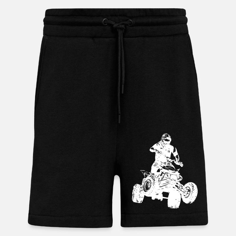 Quad - Short bio décontracté fabriqué en UE - SOLID BLACK
