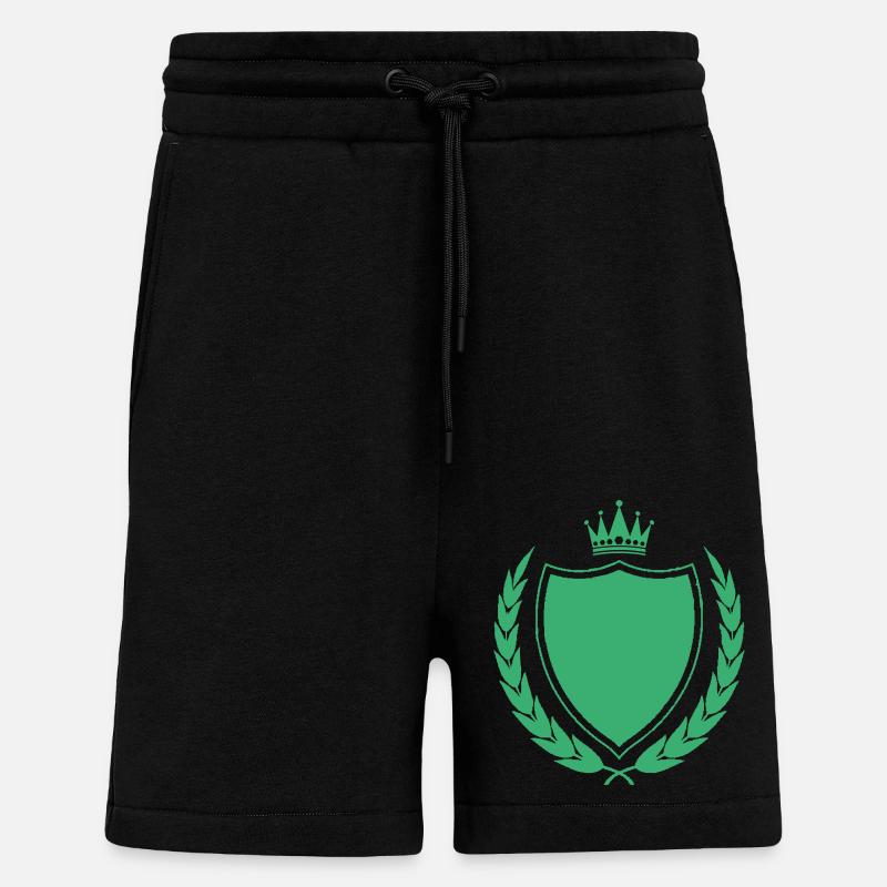 wappen krone king - Shorts - made by SPREAD - SOLID BLACK