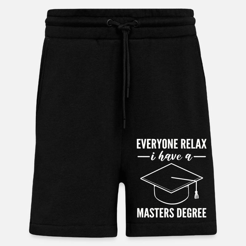 Master Studium Abschlussfeier - Shorts - made by SPREAD - SOLID BLACK