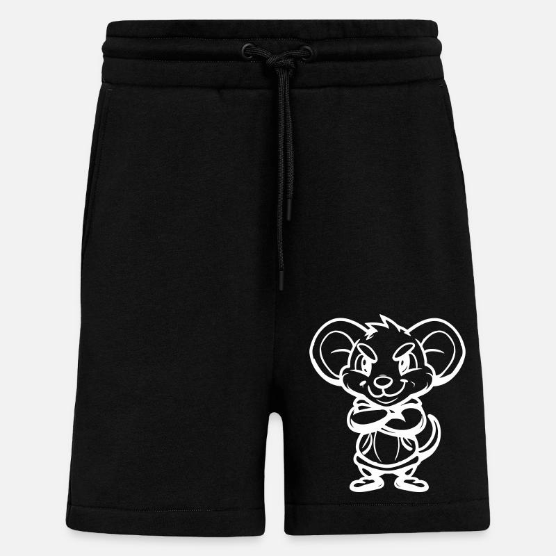maus - Shorts - made by SPREAD - SOLID BLACK