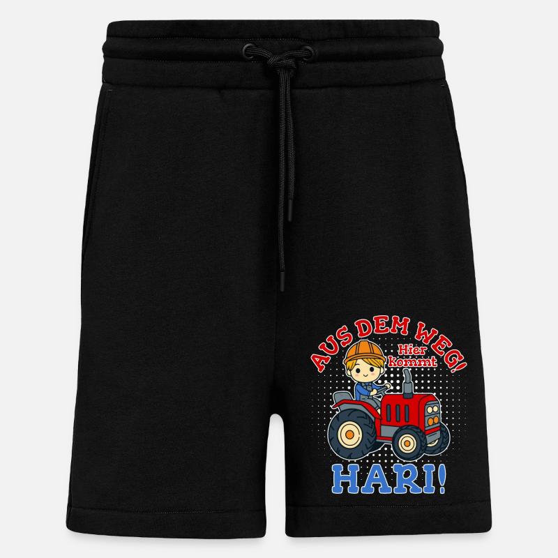 Hari Name Traktor - Shorts - made by SPREAD - SOLID BLACK