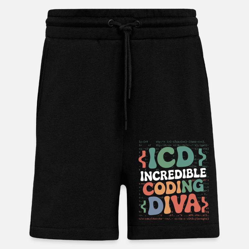 Leidenschaftliche Codierkunst - Shorts - made by SPREAD - SOLID BLACK
