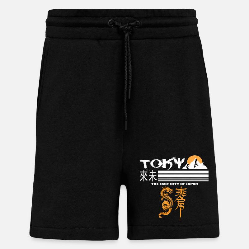 Tokyo Orange - Short bio décontracté fabriqué en UE - SOLID BLACK