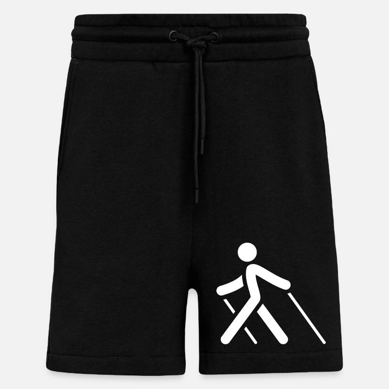 Marche à la perche - Short bio décontracté fabriqué en UE - SOLID BLACK