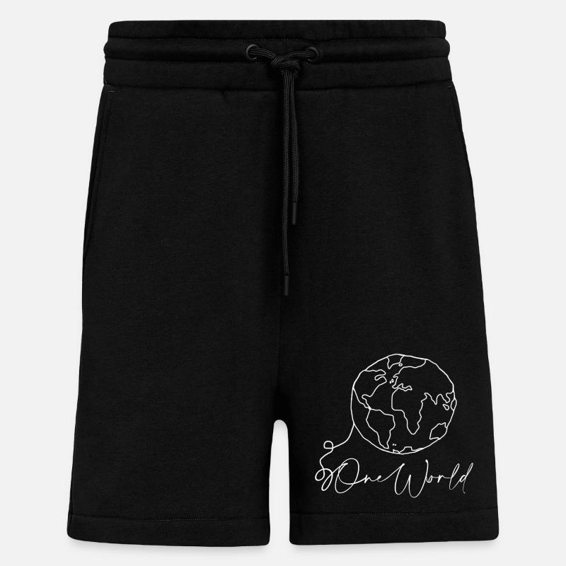 World - Shorts - made by SPREAD - SOLID BLACK