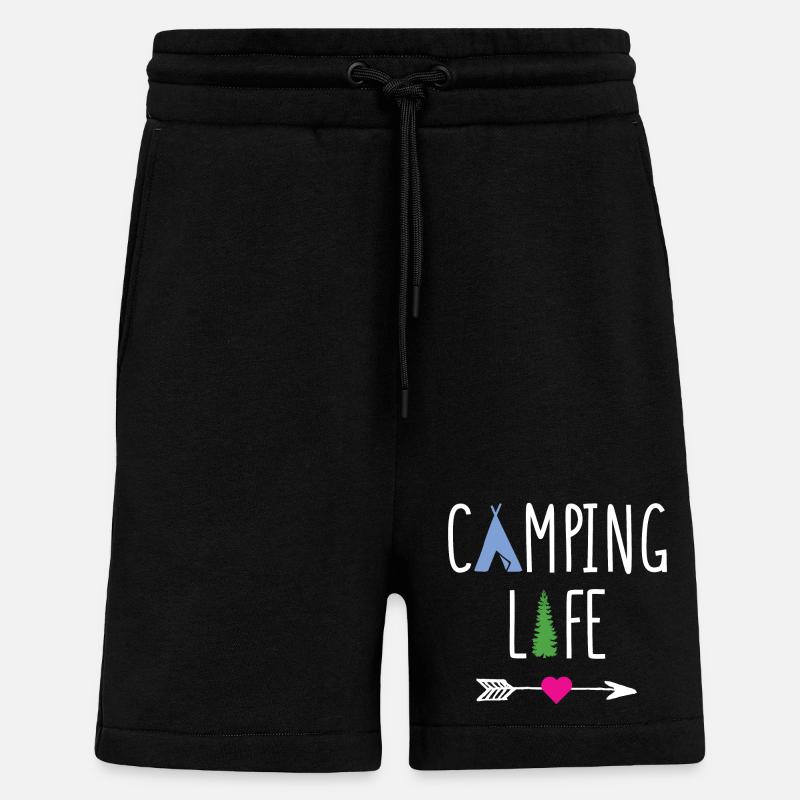 Campingleben - Shorts - made by SPREAD - SOLID BLACK