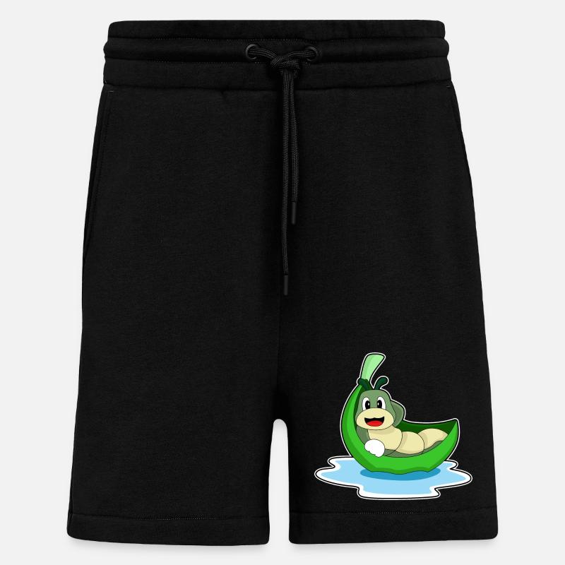 Caterpillar Leaf Boat - Short bio décontracté fabriqué en UE - SOLID BLACK