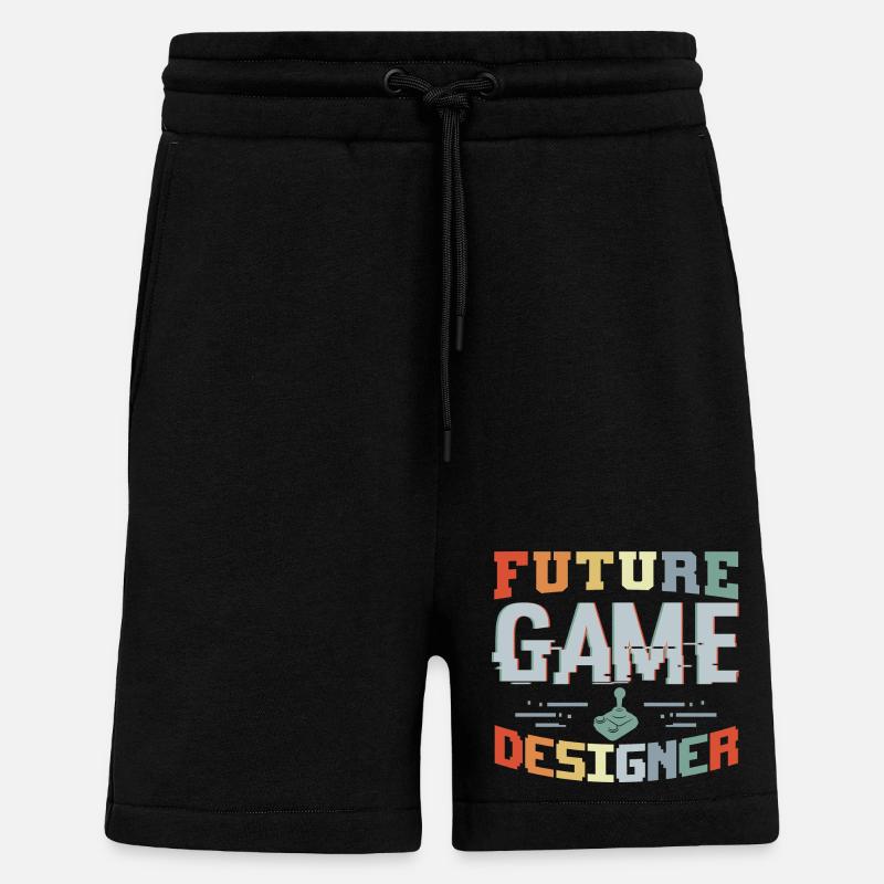 Future Game Developer - Shorts - made by SPREAD - SOLID BLACK