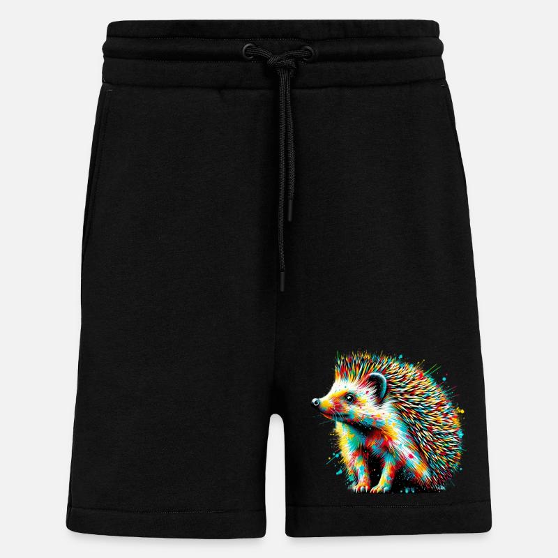 Hérisson - Short bio décontracté fabriqué en UE - SOLID BLACK