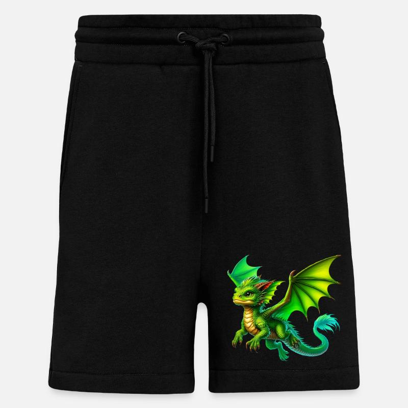 Dragon - Short bio décontracté fabriqué en UE - SOLID BLACK