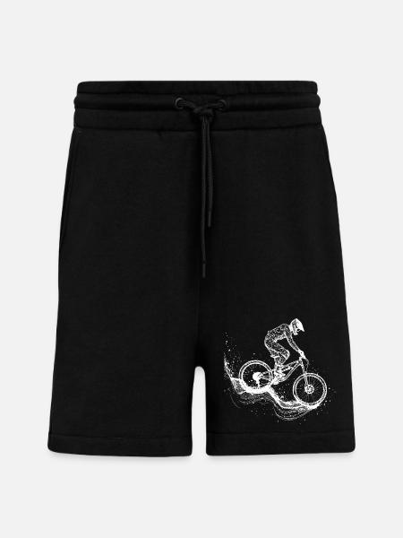 Dessin VTT - Short bio décontracté fabriqué en UE - SOLID BLACK